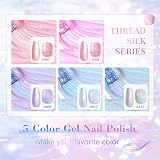 Shining She Pearl Gel Nail Polish 5 Colors 8ml Soak Off UV/LED Mermaid Shell view 2