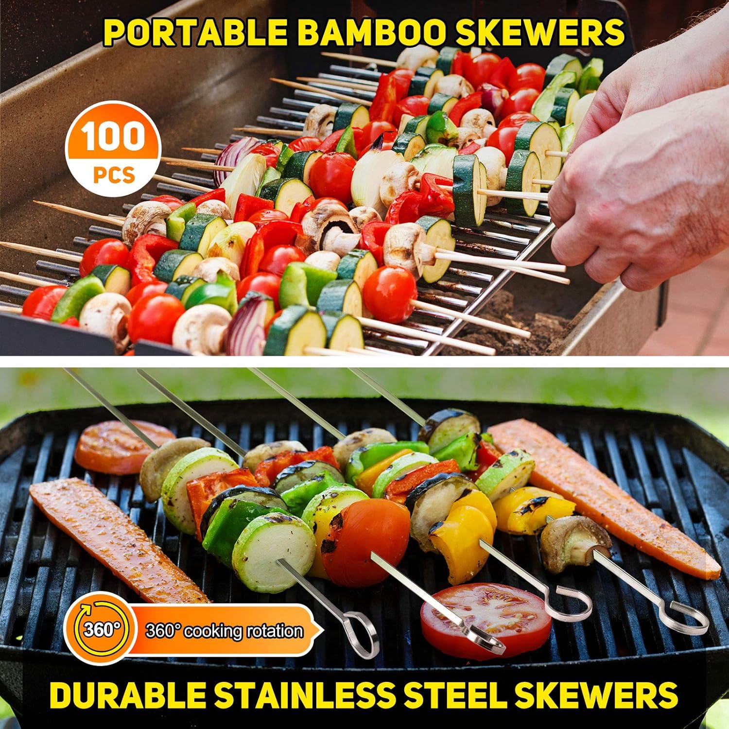 OlarHike BBQ Grill Accessories Set for Men Women, 29PCS Grilling Utensils Tools Set, Stainless Steel BBQ Gift Set with Spatula, Tongs, Grill Mat, Skewers, Grill Brush for Barbecue, Camping, Kitchen : Garden & Outdoor