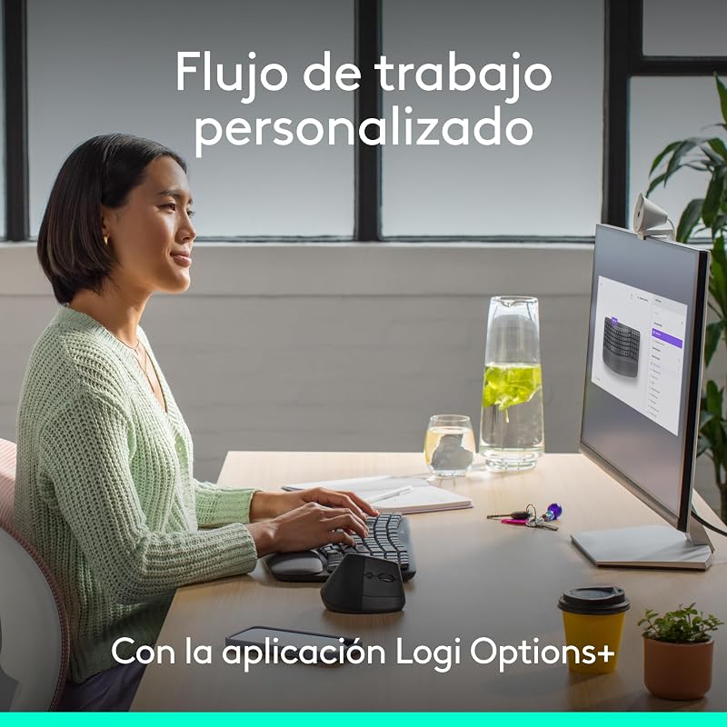 Wave Keys, Teclado ergonómico inalámbrico (Grafito)
