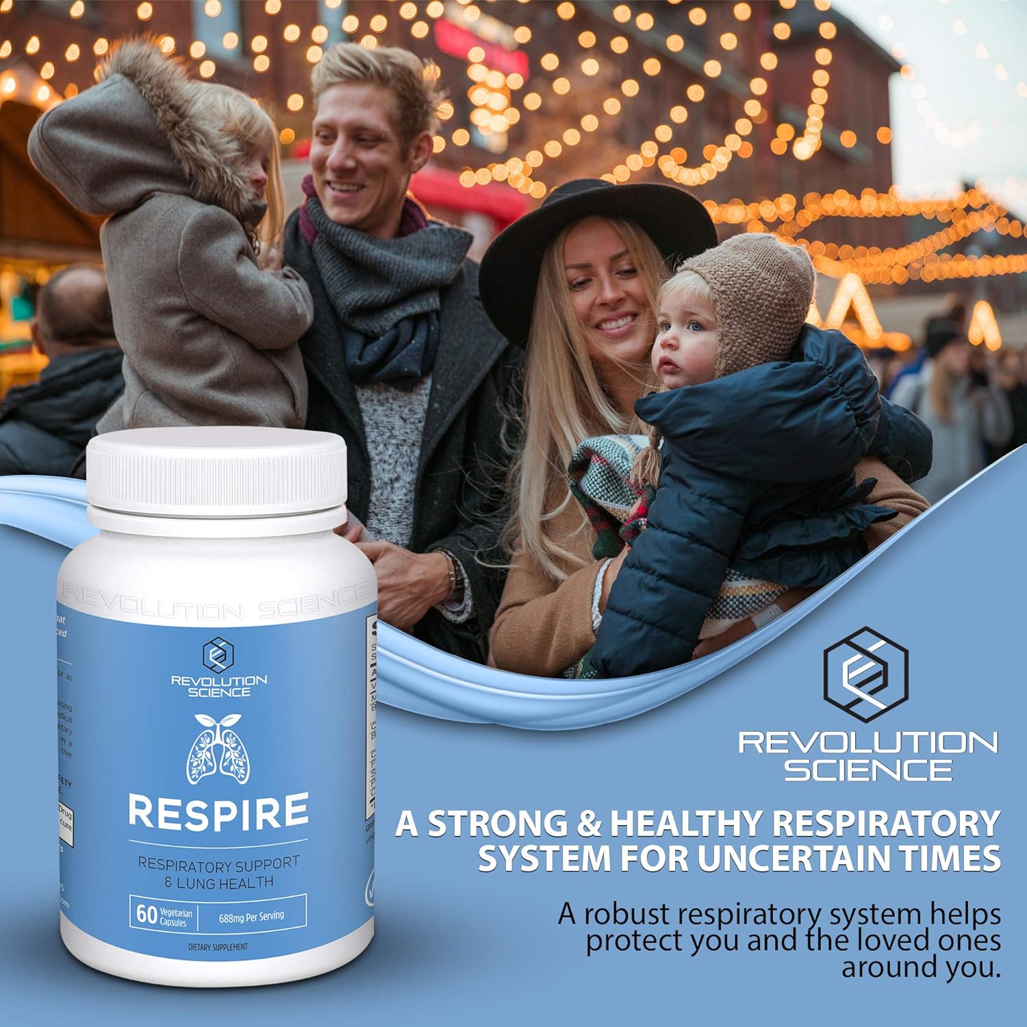 Lung Cleanse and Detox & Lung Support Supplement - Respire - Natural Allergy Relief & Respiratory Decongestants for Adults - Asthma & Sinus Relief - Clear Lungs to Breathe Right, 60 Capsules: Health & Personal Care