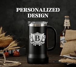Onebttl Personalized Beer Stein, Beer Mug with
