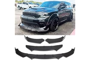 DREAMOTOR Universal Car Front Bumper Lip Spoiler Splitter Front Bumper Lip Splitter Body Kit Compatible with Honda Civic Accord Chevy Silverado Dodge Durango Corvette C8 C7 Cadillac Nissan Altima Ford