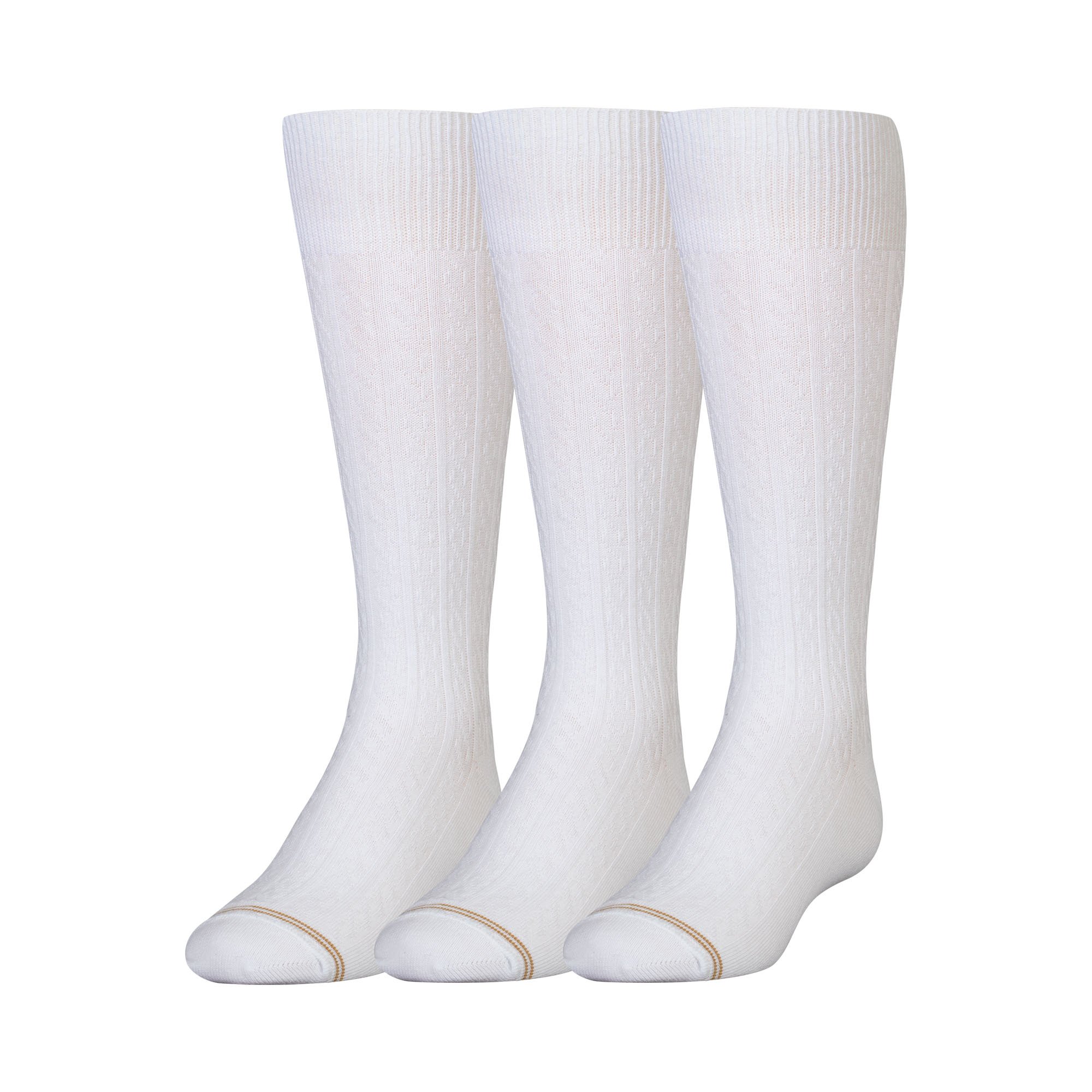 Gold Toe Big Girls' Knee-High Socks (Pack of Three)