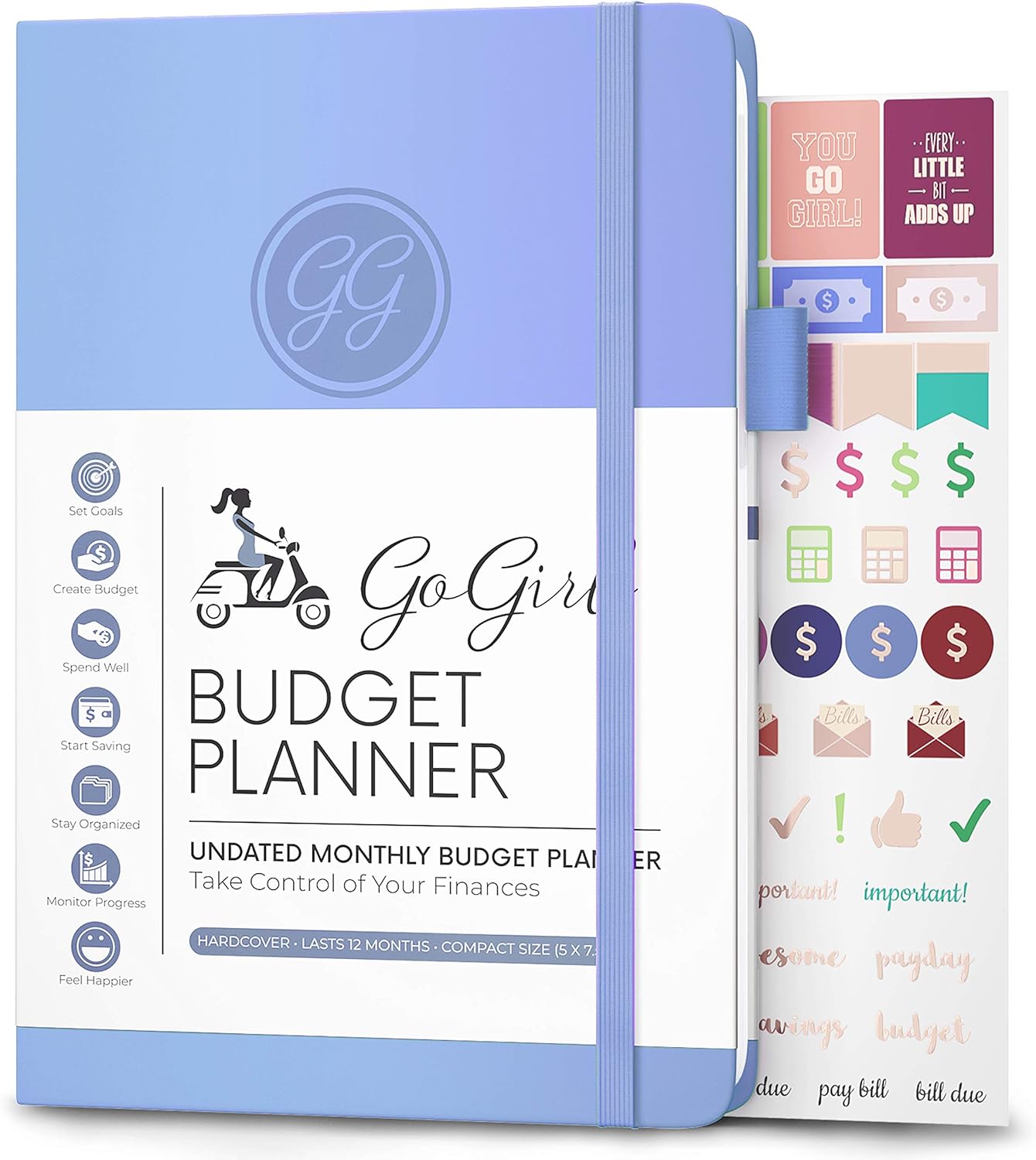 GoGirl Budget Planner Monthly Financial Planner