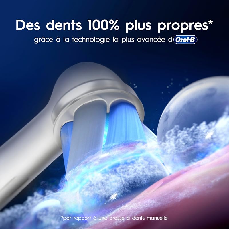 iO 9 Brosse À Dents Électrique Pour Adultes, Rose Quartz, Édition Spéciale, 7 Modes De Brossage Avec Blancheur Et Soin Des Gencives, 1 Brossette De Recharge, 1 Chargeur, 1 Étui De Voyage