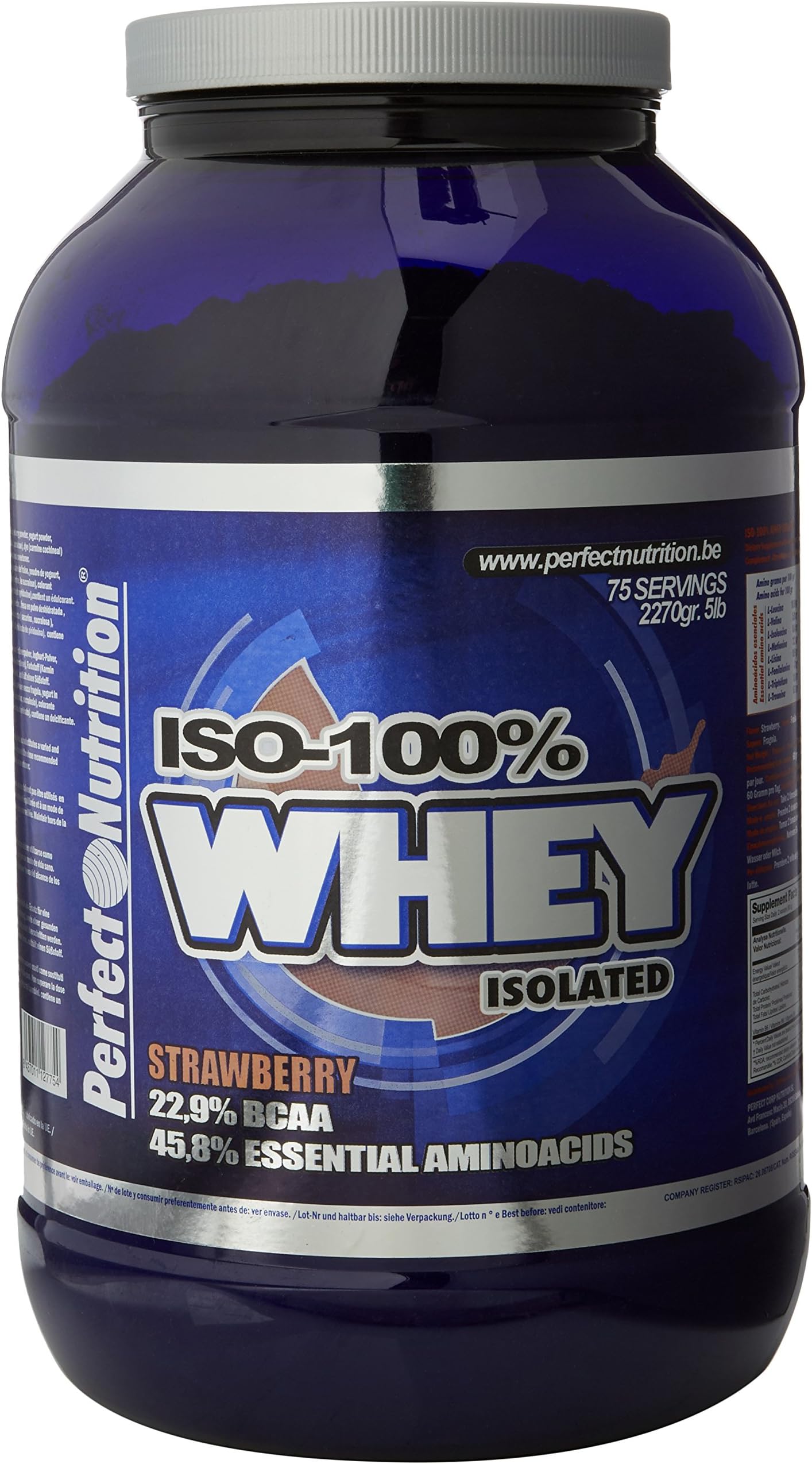 Perfect Nutrition 5 lb 100 Percent Whey Isolated Strawberry