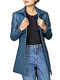Jild Casual Car Coat Lambskin Leather Jacket Women
