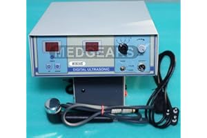 MEDGEARS Physiotherapy Equipment LCD Ultrasonic Unit Comuterised 1 Mhz & 3Mhz Ultrasound Machine Ultrasound Physiotherapy Machine