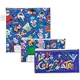Bumkins Disney Reusable Sandwich and Snack Bags, for Kids School Lunch and for Adults Portion, Washable Fabric, Waterproof Cloth Zip Bag, Travel Pouch, Food-Safe Storage, 3-pk 100 Years Celebration