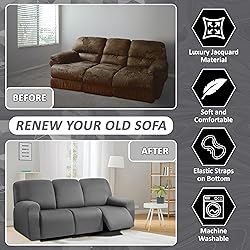 ULTICOR Squared Jacquard Design 8-Pieces Recliner