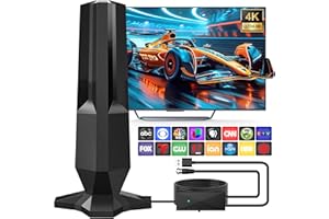 BSTVMOV 2025 TV Antenna for Local Channels,Antennas for Smart TV 1500 Miles Range Support 4K 1080p TVs-Smart HD Antennas with 30ft Coax Cable