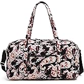 Vera Bradley Women's Cotton Large Travel Duffel Bag, Botanical Paisley, One Size