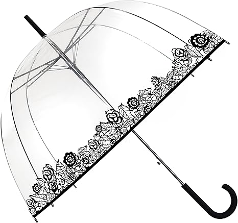 Amazon Smartbulle フランスのブランド 透明な傘 長傘 ジャンプ傘 おしゃれ ドーム型 高強度グラスファイバー採用 梅雨対策 バブルアンブレラ 女用の傘 頑丈な8本骨 レース Smati 長傘 通販