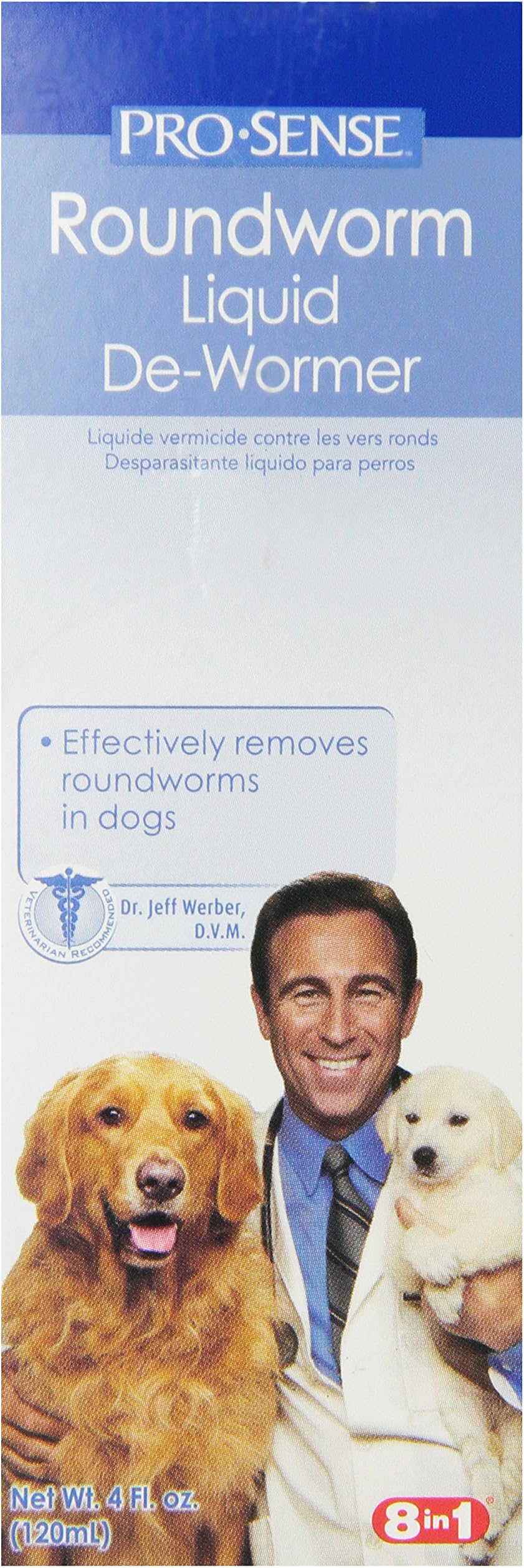 Pro-Sense Liquid De-Wormer for Dogs, 4-ounce (J1715)
