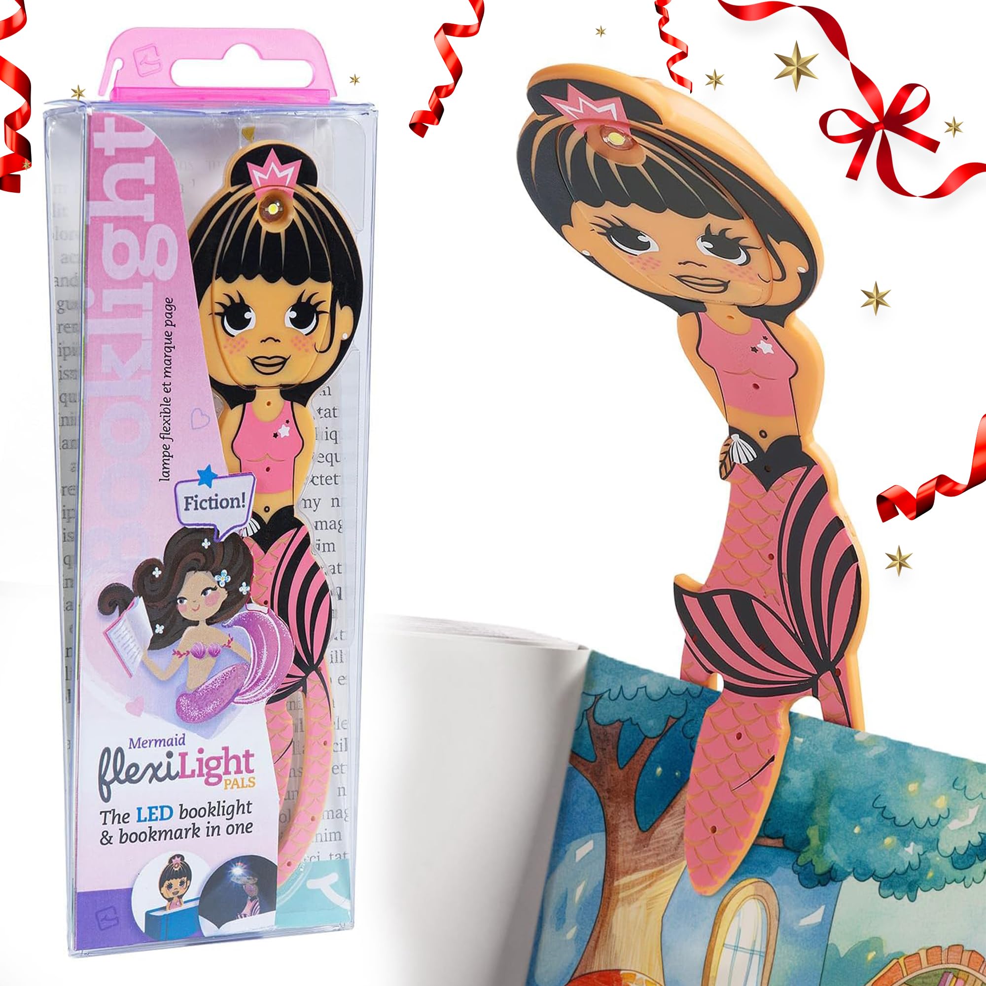 Flexilight Pal Reading Light | 2 in 1 Bookmark Book Light | LED Clip On Reading Lamp | Children and Adult Book Torch | Book Accessories | Gift for Readers, Book Lovers