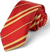 Aomig Wizard School Tie Red Striped Cosmetic Tie for Party Costume view 9