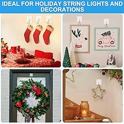 Large Adhesive Hooks for Hanging Heavy Duty Wall
