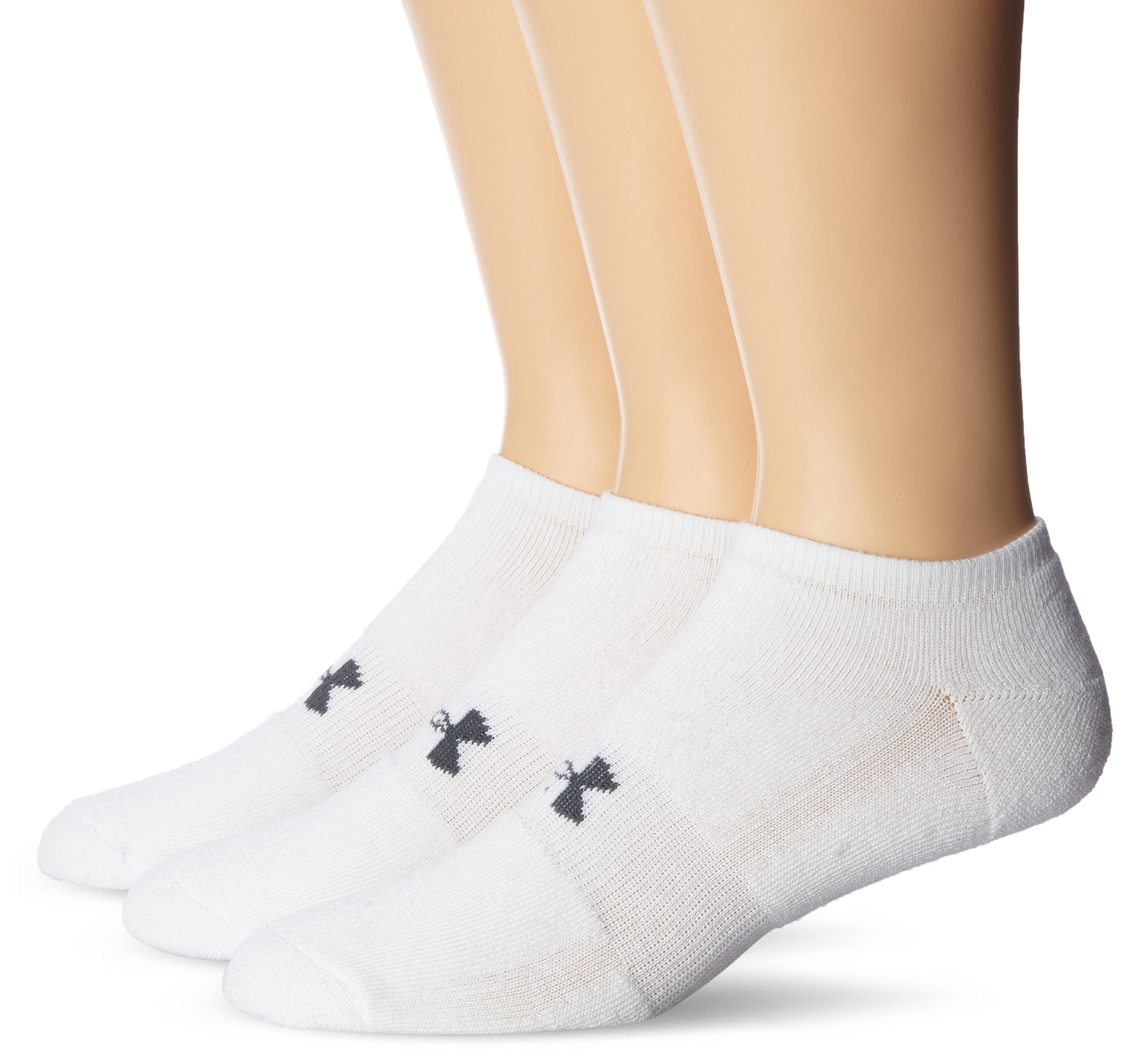 Under Armour Men's HeatGear Solo NoShow Socks (3 Pairs) ExerciseN