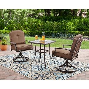 Mainstays Wentworth 3-Piece High Outdoor Bistro Set, Seats 2