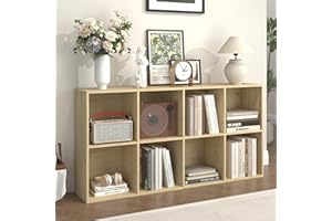 Jpiziso Cube Storage Organizer Bookshelf,Closed Back Display Bookcase,Cubby Shelf for Home Office Living Room, Kids Room, Lar