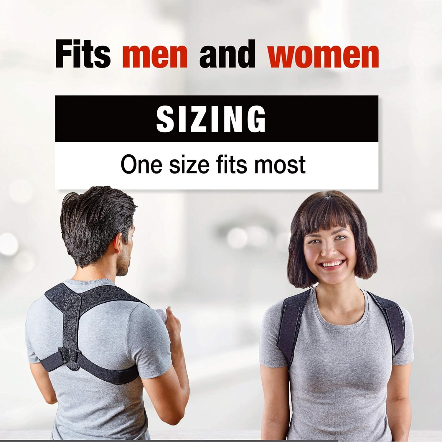 ACE Posture Corrector, Fits Men and Women, Helps Promote Better Posture, Back Support, Doctor Developed, Great While Working from Home: Health & Personal Care