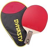 Dynasty Extra Penhold Table Tennis Racket &amp; Case - ITTF Approved Palio Rubbers - Chinese Style Ping Pong Paddle