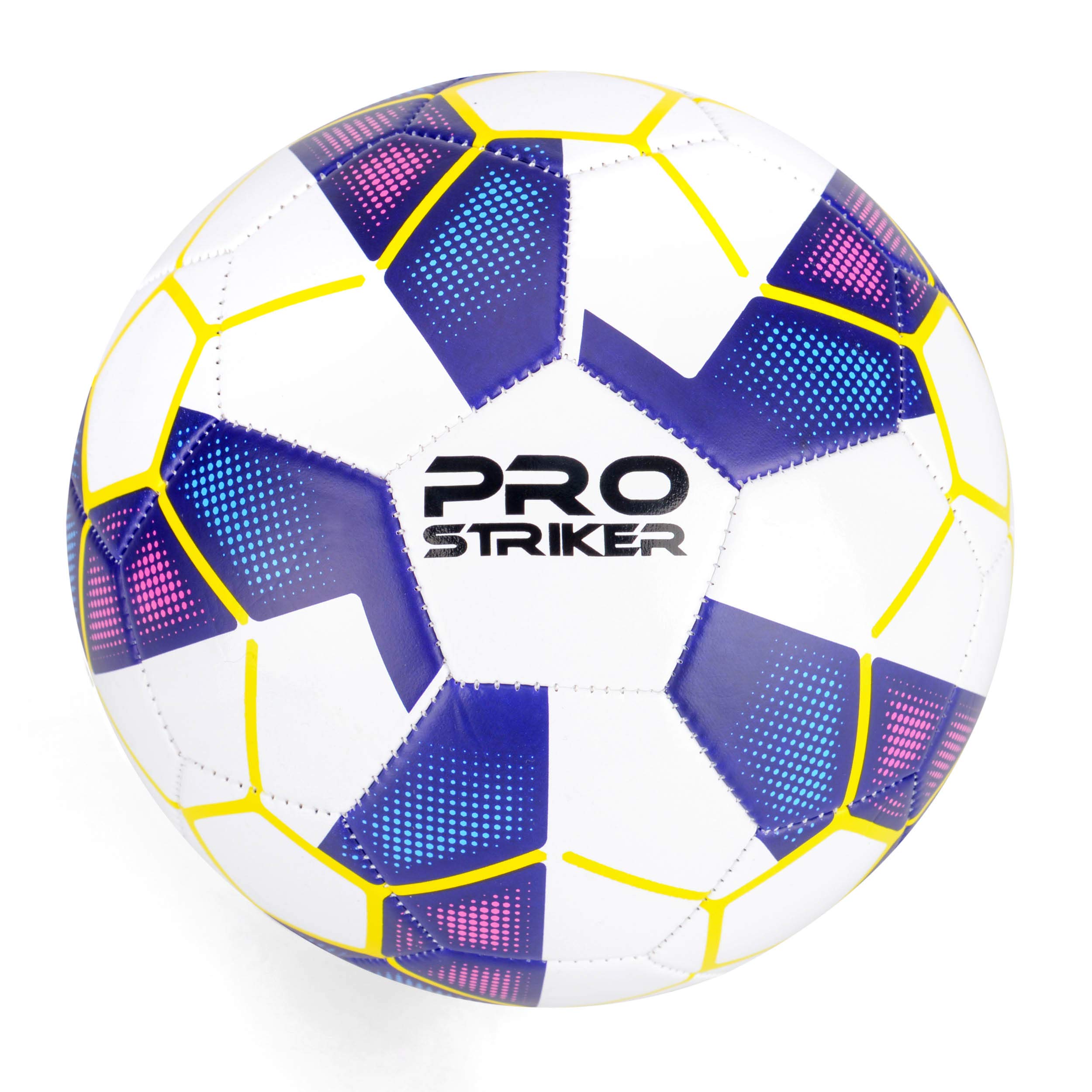 Pro Striker Size 5 Football, Training Soccer Ball for Kids, Youth & Adults, Durable PVC Match Practice Ball, Blue
