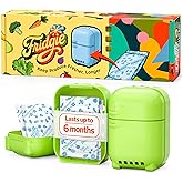 Fridgie Produce Saver, Ethylene Gas Absorber, Fresh Vegetable Saver - Green | 2 reusable cases, 4 packets, 1 packet lasts up to 6 months, all 4 give a full year, crisper drawer, lettuce, celery
