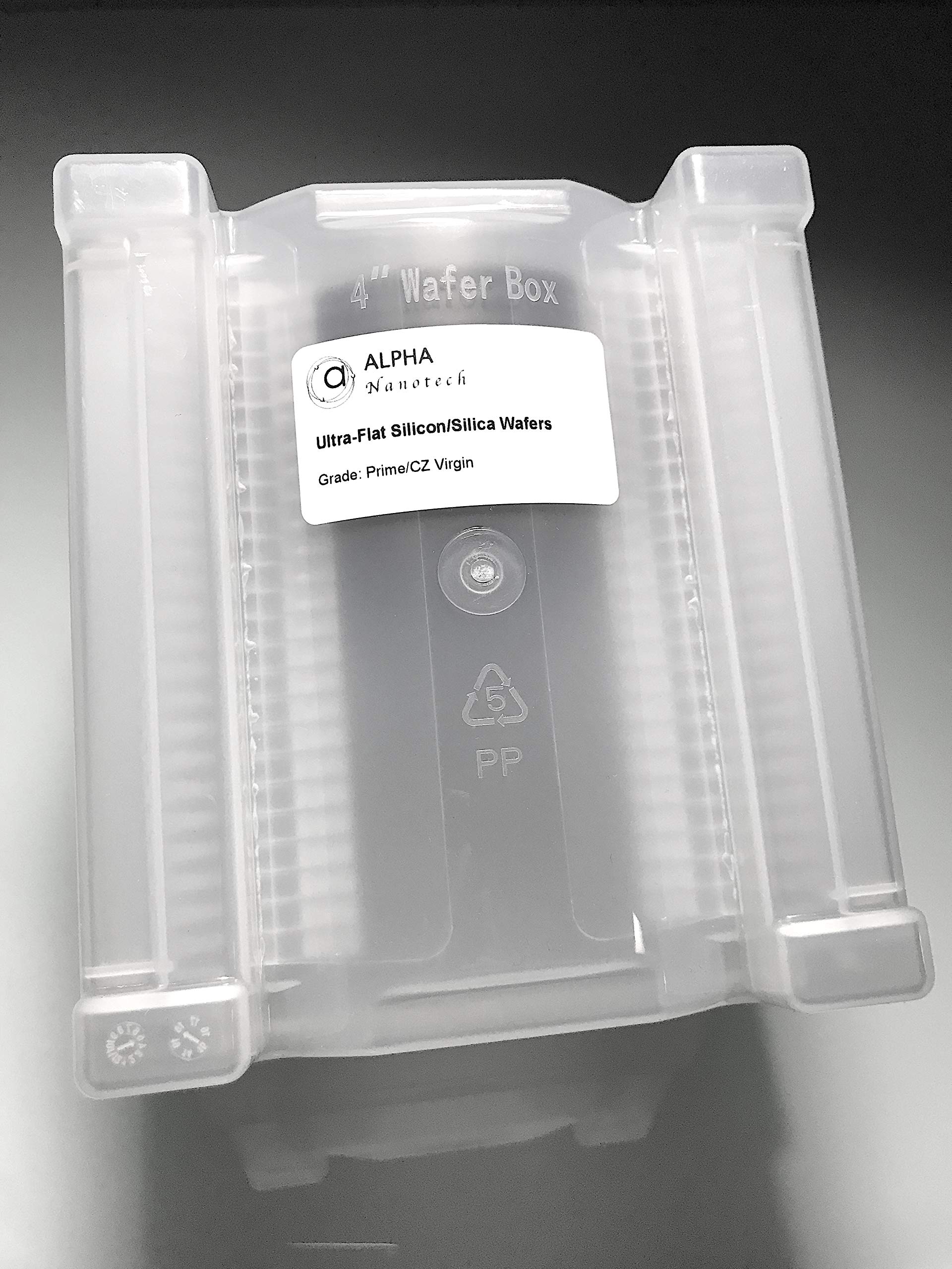 Alpha Nanotech Prime-Grade DSP 4'' Silicon Wafer (P-Type, 525 um) (Qty: 1)