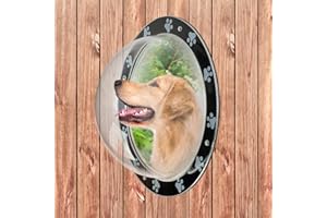 PUPTECK Dog Fence Window - Acrylic Clear Dome View, Dog Bubble Window, Cat Dome Safe Pet Peek Window for Backyard Fence Large Size for Dog Cat Pets