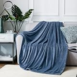 EHEYCIGA Fleece Blanket 130x165cm Mineral Blue Soft Microfiber Throw view 7