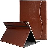 ZtotopCase for iPad Pro 12.9 Inch Case 2017/2015 (Old Model,1st & 2nd Generation), Premium PU Leather Business Folio Cover with Auto Wake/Sleep, Document Card Slot, Multiple Viewing Angles,Brown