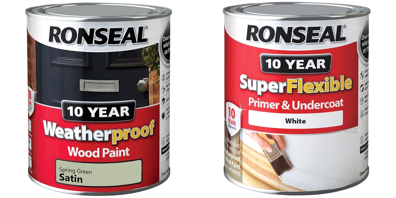 Ronseal 10 Year Weatherproof Exterior Wood Paint 750ml Satin or Gloss All Colours Plus