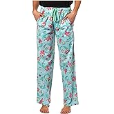 Disney Adult The Little Mermaid Ariel Flounder Sebastian All Over Print Pajama Sleep Lounge Pants For Men and Women