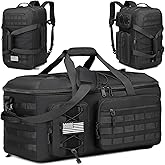 50L Gym Bags for Men, 3 in 1 Travel Duffle Bag with Shoe Compartment, Tactical Military Backpack for Overnight Weekender Gym Traveling Workout Deployment