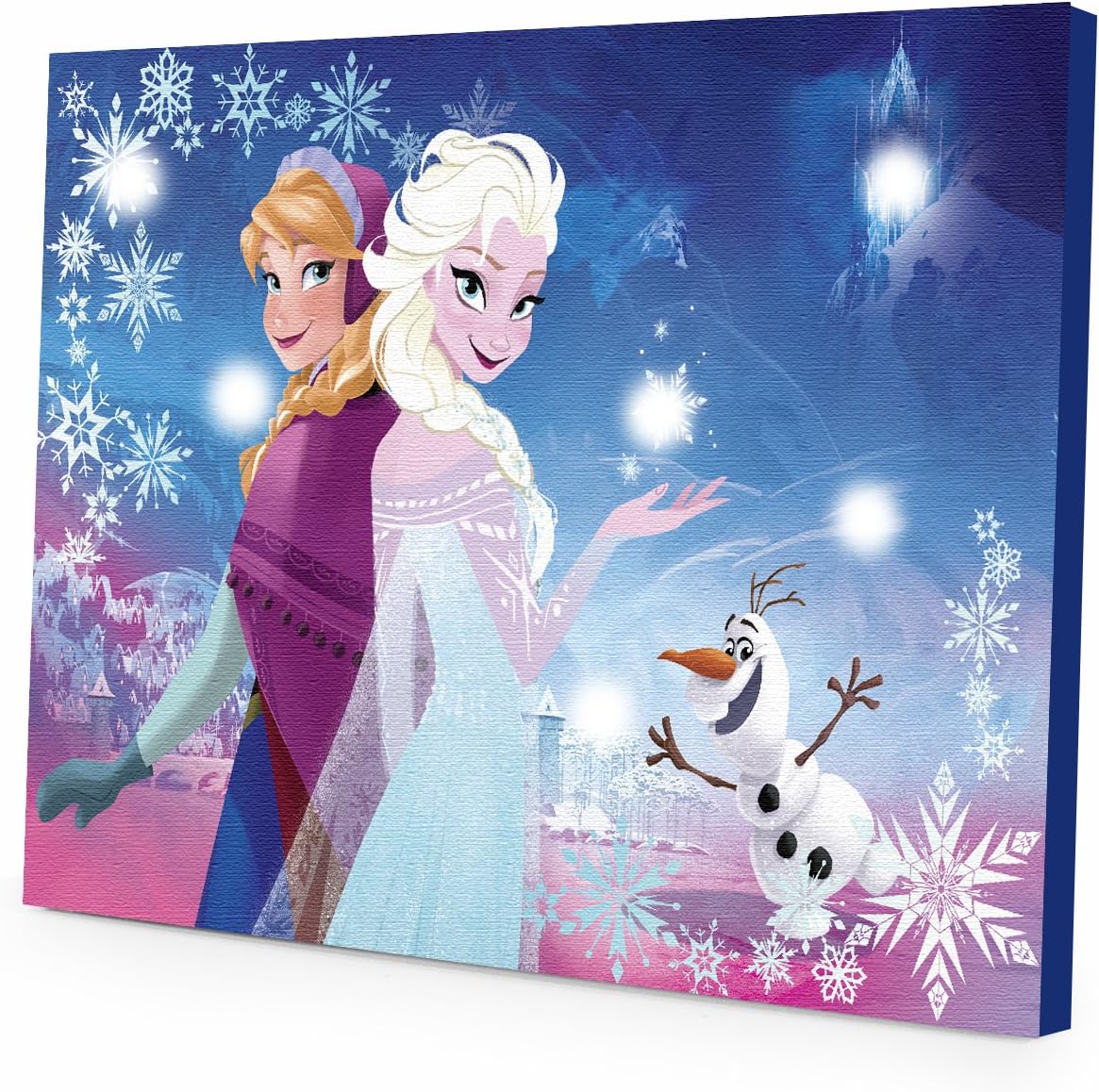 Wall Décor - Idea Nuova Frozen Canvas LED Wall Art, 11.5