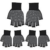 Hariendny 2 Pcs Lightweight Men and Women Half-Finger Slip Breathable Fingerless Work Gloves, Cycling Thin Gloves, Fingerless Work Gloves for Climbing, Gym, Training, Workout, Weight Lifting Outdoor
