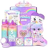 5 Year Old Girl Birthday Gift Ideas, Unicorn Gifts for Girls Age 5, Happy Birthday Gifts for Girls, Fun Decorations Girl Kids Toys Gift Basket for Daughter, Sister, Niece, Granddaughter Christmas