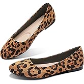 Obtaom Round Toe Women Flat Shoes Slip on Girls Dress Black Ballet Flats