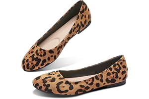 Obtaom Round Toe Women Flat Shoes Slip on Girls Dress Black Ballet Flats