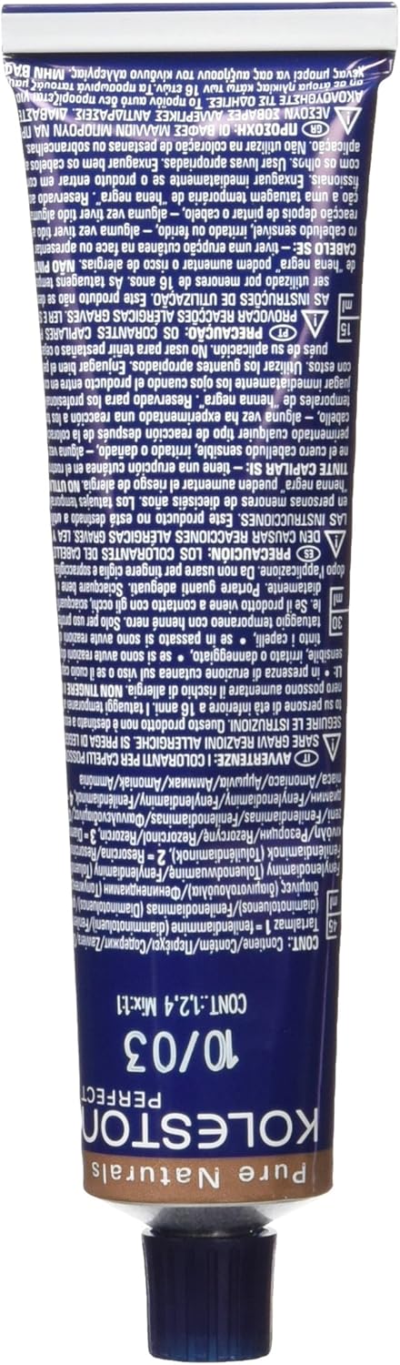 WELLA Number 81454039 KP Pure Naturals Permanent Coloring 60 ml, 10/03, 60 ml (Pack of 1) - Image 4