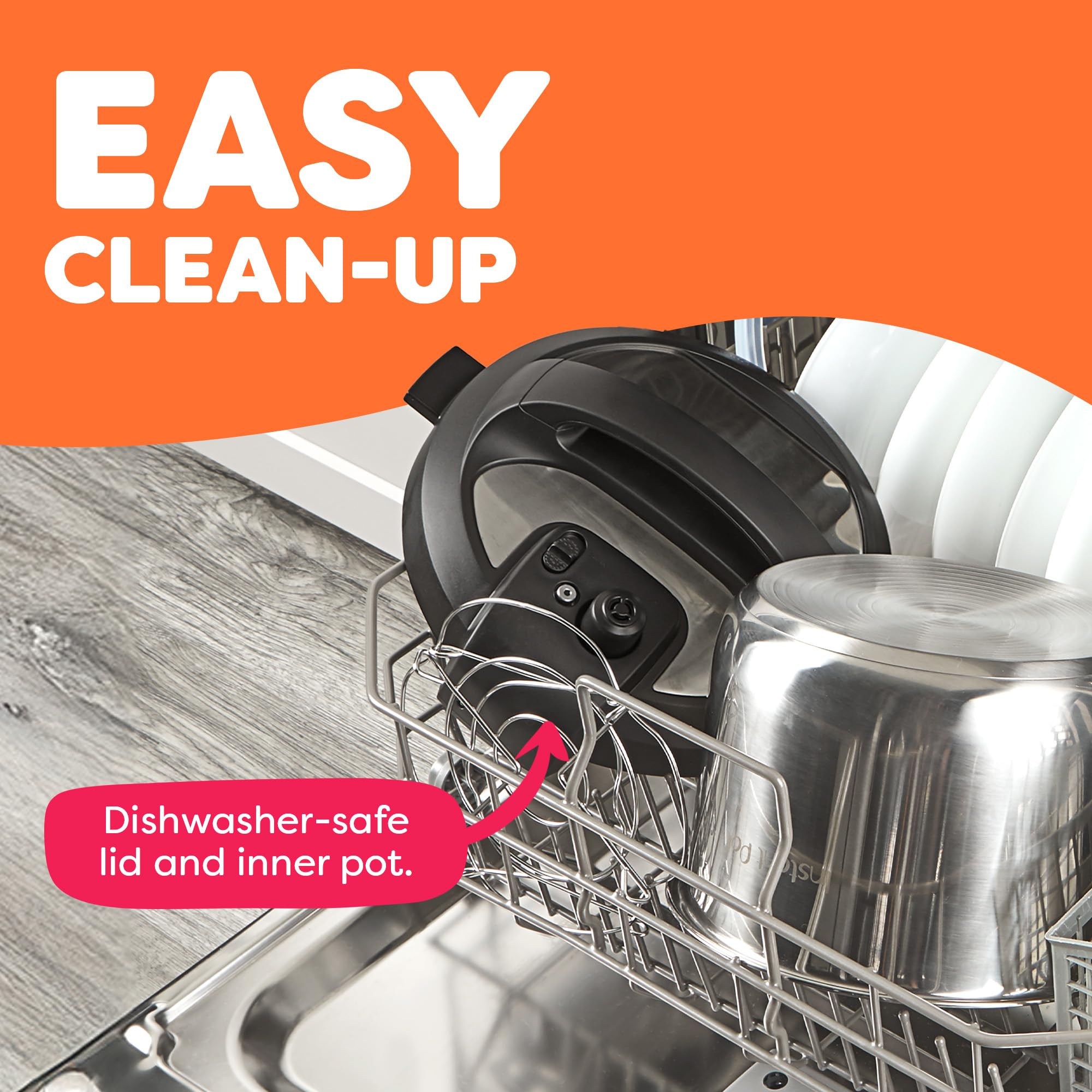 Instant Pot 6QT RIO, 7-in-1 Electric Multi-Cooker, Pressure Cooker, Slow Cook, Rice, Steamer, Sauté, Yogurt & Warmer, Black, 6 Quarts