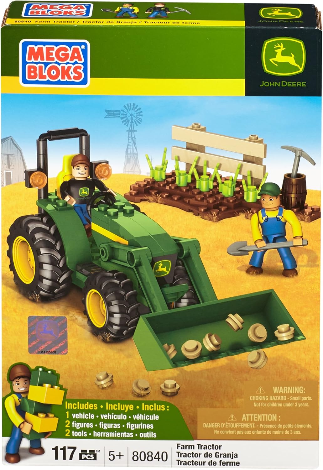 mega bloks john deere transforming tractor