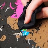 Atlas & Green World Map Scratchable Poster A3 + UK Map Gift Kit view 5