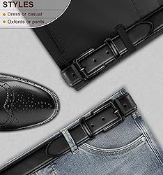 KEMISANT Men Belt-Genuine Leather Belt for Men
