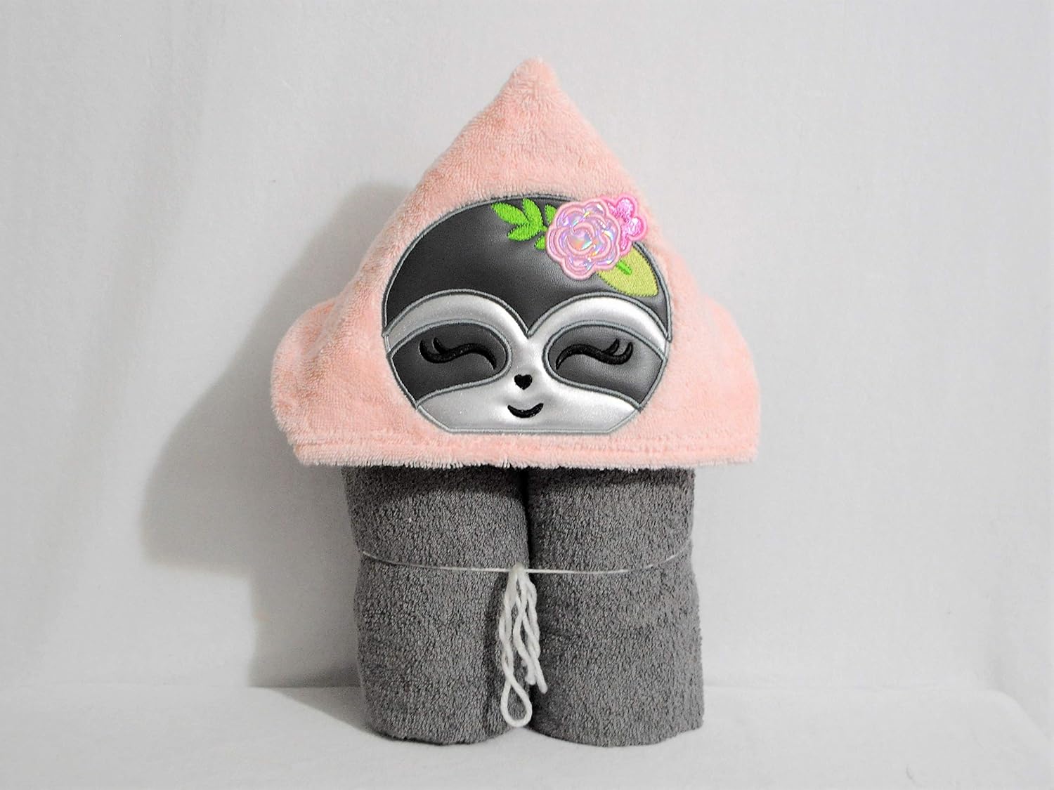 sloth hooded towel