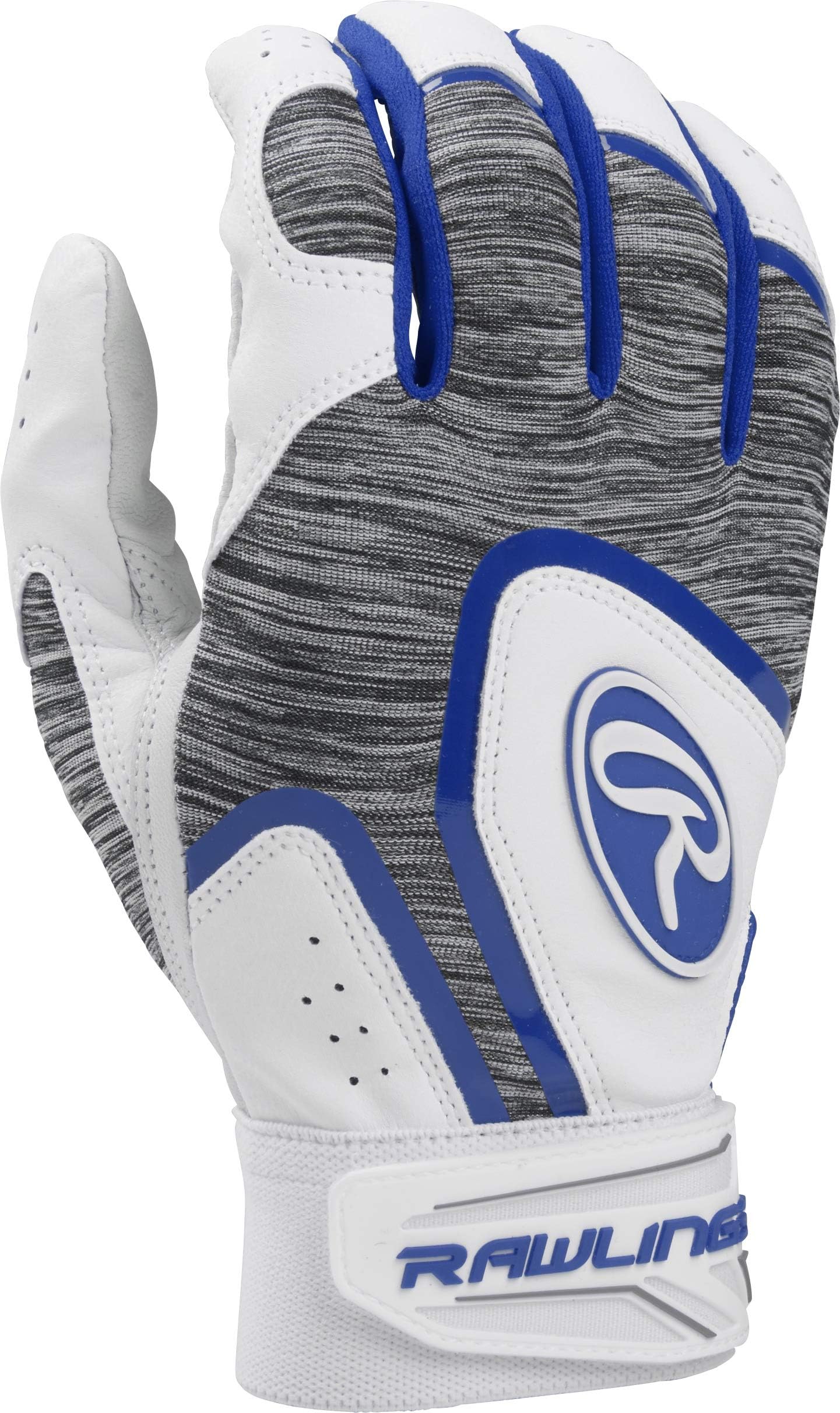 Rawlings 5150WBGY-R-90 Youth Batting Gloves, Royal Blue, Large