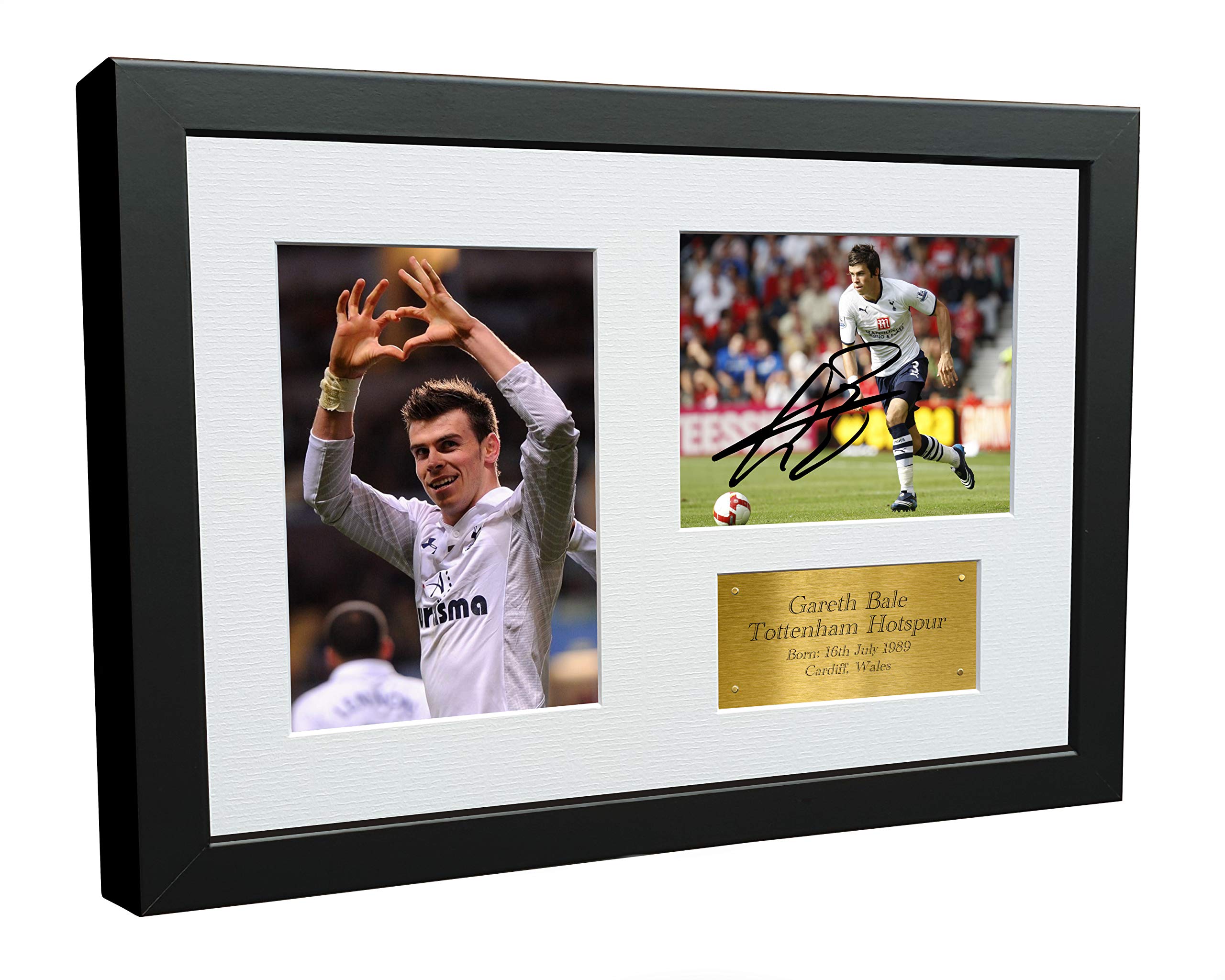 Kitbags & Lockers 12x8 A4 Signed Gareth Bale Tottenham Hotspur Spurs Autographed Photo Photograph Picture Frame Gift
