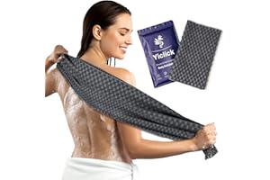 Yiclick Exfoliating Washcloth Towel, Back Scrubber for Shower, Exfoliating Body Scrubber Exfoliator, Japanese Wash Cloth for Body Scrub, Bath Exfoliate Rags Loofah Lufa Sponge for Women Men