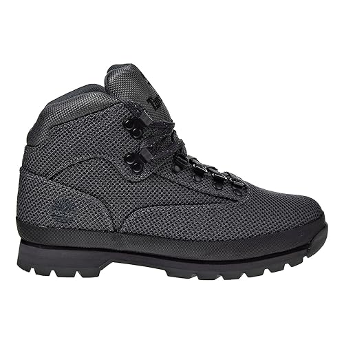 timberland black euro hiker fabric boots